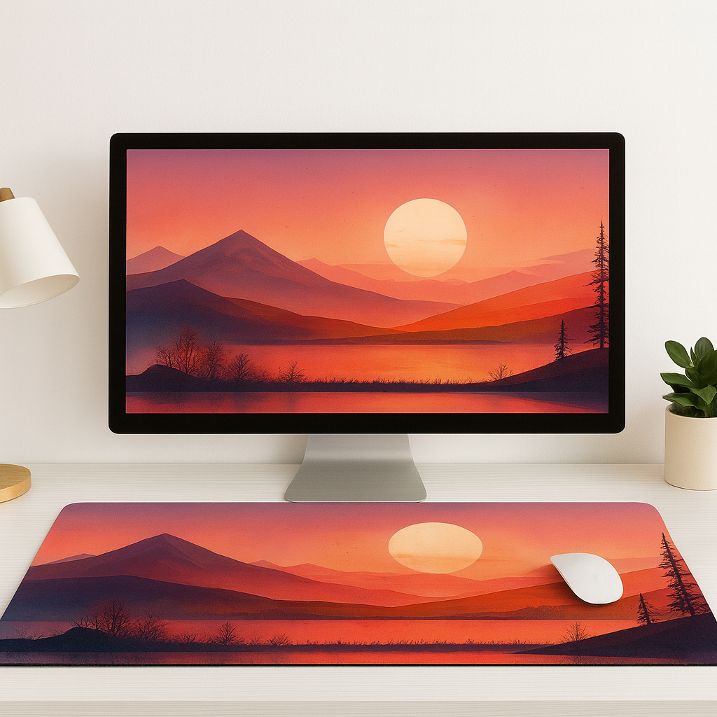 Super Large Non-Slip Rubber Mouse Pad – Landscape Design | Gadget Wallet BD