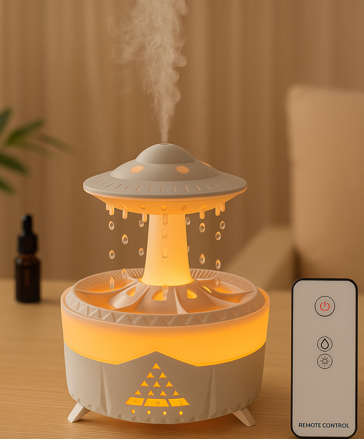 Colorful Raindrop Aromatherapy Humidifier – Cloud Design | Gadget Wallet BD