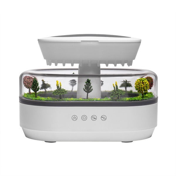 Raindrop Aroma Diffuser with LED Light & Nature Scene – Gadget Wallet BD